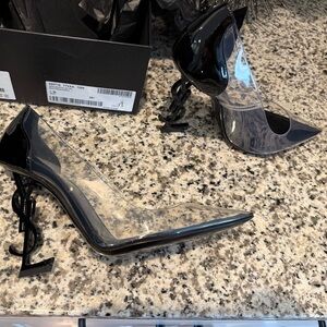 Clear SAINT LAURENT Opium heels